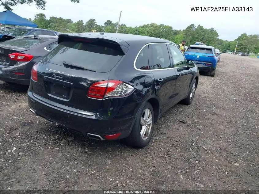 2014 Porsche Cayenne VIN: WP1AF2A25ELA33143 Lot: 42578483