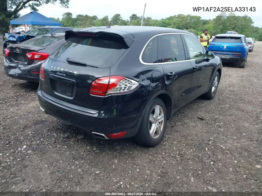 2014 Porsche Cayenne VIN: WP1AF2A25ELA33143 Lot: 42578483