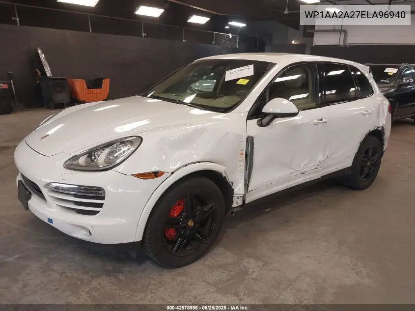 2014 Porsche Cayenne VIN: WP1AA2A27ELA96940 Lot: 42578956