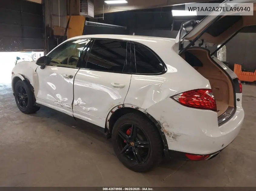 2014 Porsche Cayenne VIN: WP1AA2A27ELA96940 Lot: 42578956