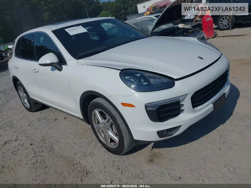 2015 Porsche Cayenne S VIN: WP1AB2A2XFLA61243 Lot: 42583779