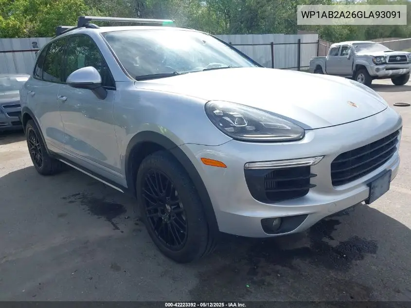 2016 Porsche Cayenne S VIN: WP1AB2A26GLA93091 Lot: 42223392