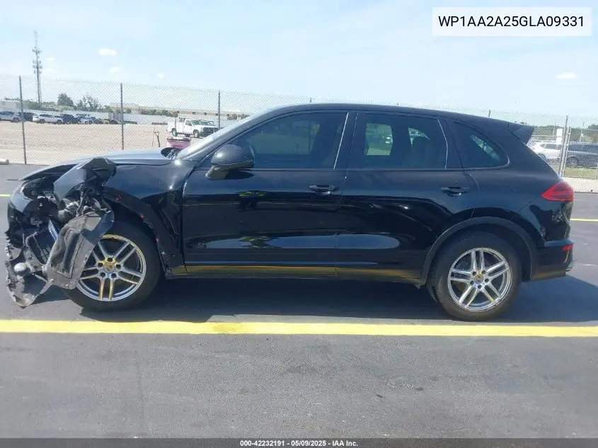 2016 Porsche Cayenne VIN: WP1AA2A25GLA09331 Lot: 42232191