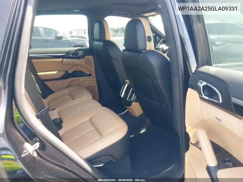 2016 Porsche Cayenne VIN: WP1AA2A25GLA09331 Lot: 42232191
