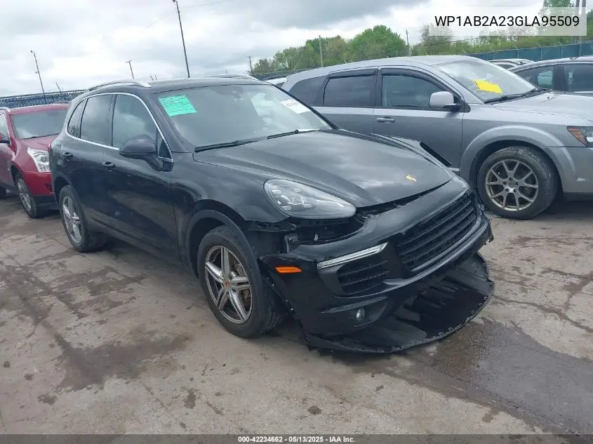 2016 Porsche Cayenne S VIN: WP1AB2A23GLA95509 Lot: 42234662