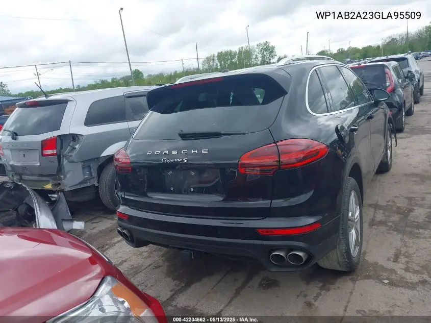 2016 Porsche Cayenne S VIN: WP1AB2A23GLA95509 Lot: 42234662