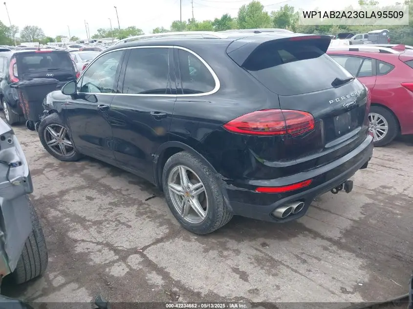 2016 Porsche Cayenne S VIN: WP1AB2A23GLA95509 Lot: 42234662