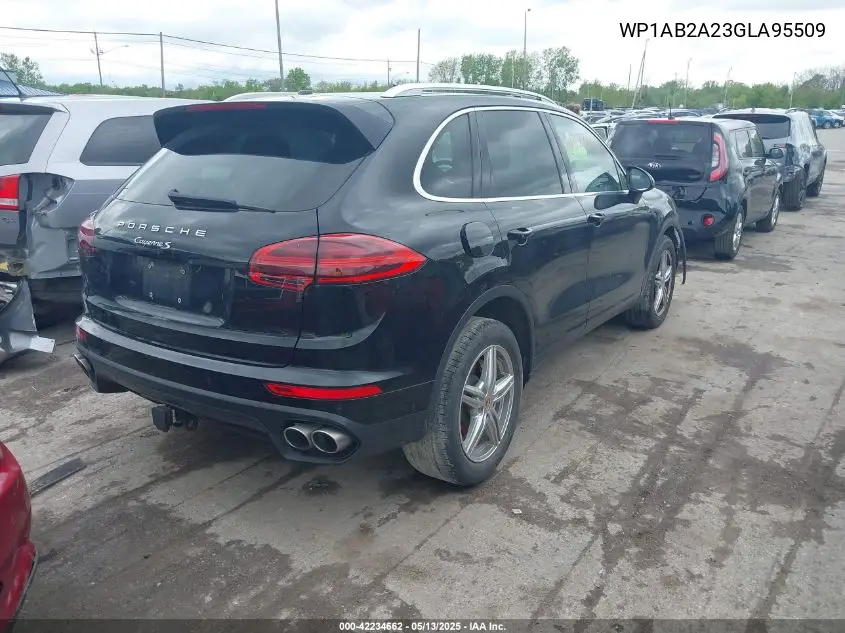 2016 Porsche Cayenne S VIN: WP1AB2A23GLA95509 Lot: 42234662