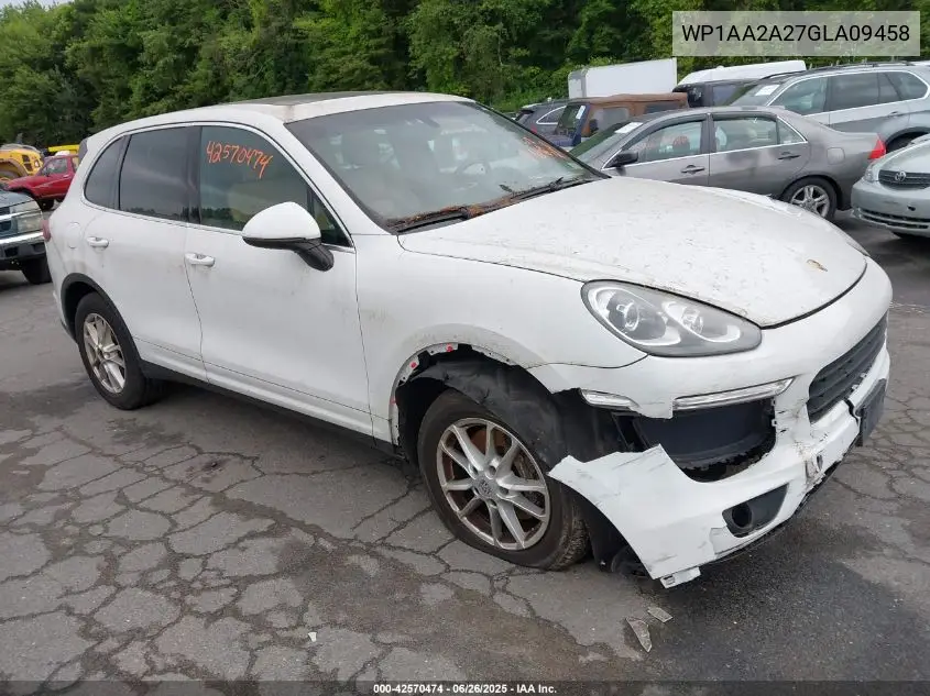 2016 Porsche Cayenne VIN: WP1AA2A27GLA09458 Lot: 42570474