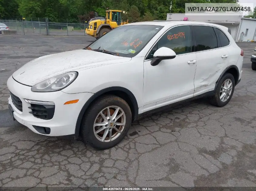 2016 Porsche Cayenne VIN: WP1AA2A27GLA09458 Lot: 42570474