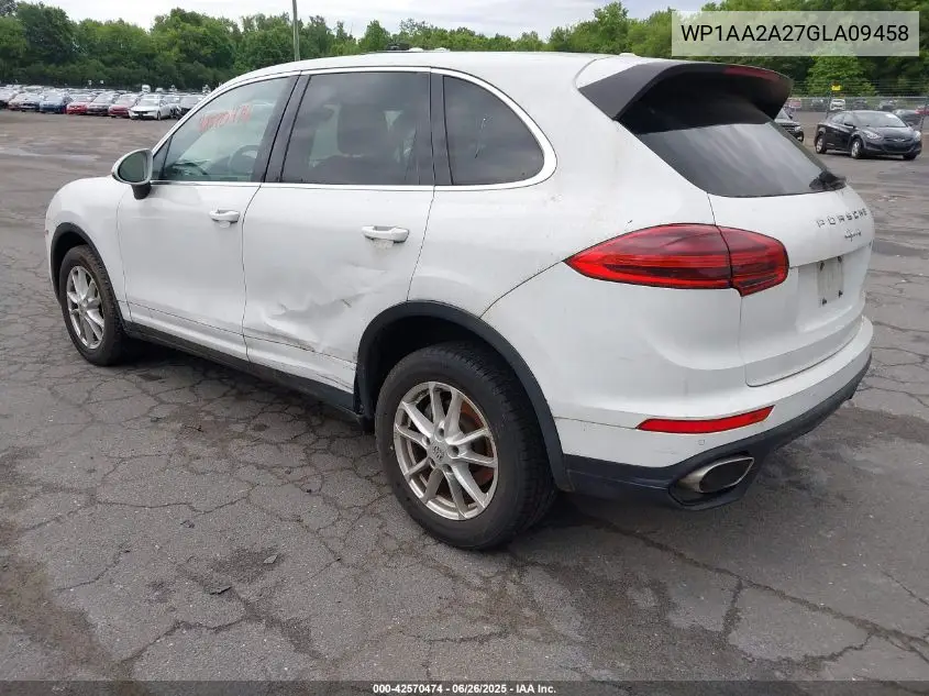 2016 Porsche Cayenne VIN: WP1AA2A27GLA09458 Lot: 42570474