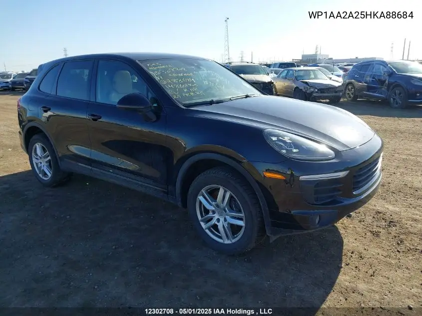 2017 Porsche Cayenne VIN: WP1AA2A25HKA88684 Lot: 12302708