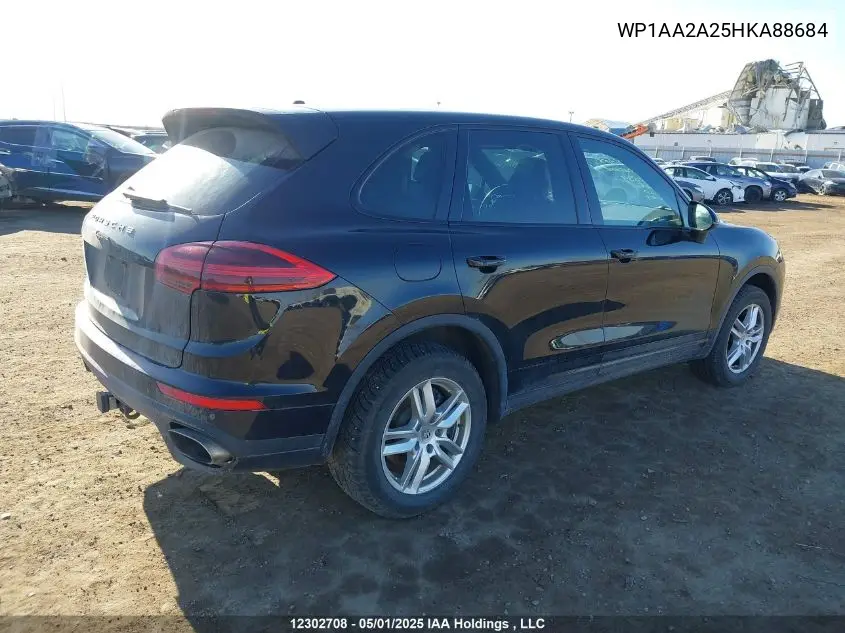 2017 Porsche Cayenne VIN: WP1AA2A25HKA88684 Lot: 12302708