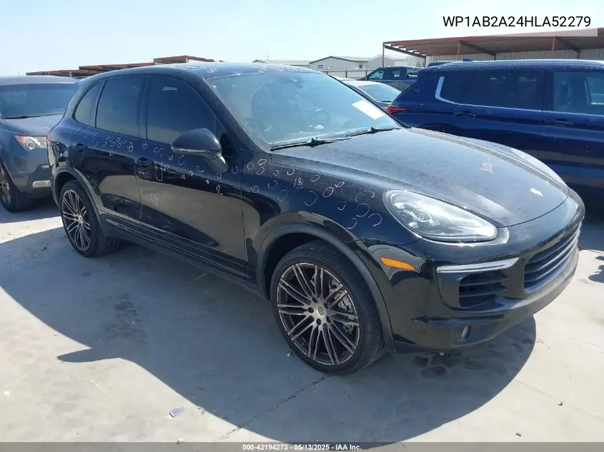 2017 Porsche Cayenne S VIN: WP1AB2A24HLA52279 Lot: 42194273