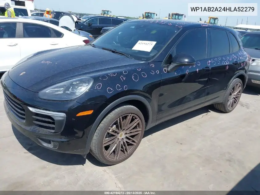 2017 Porsche Cayenne S VIN: WP1AB2A24HLA52279 Lot: 42194273