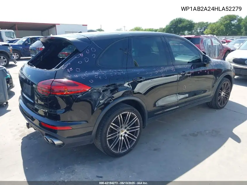 2017 Porsche Cayenne S VIN: WP1AB2A24HLA52279 Lot: 42194273