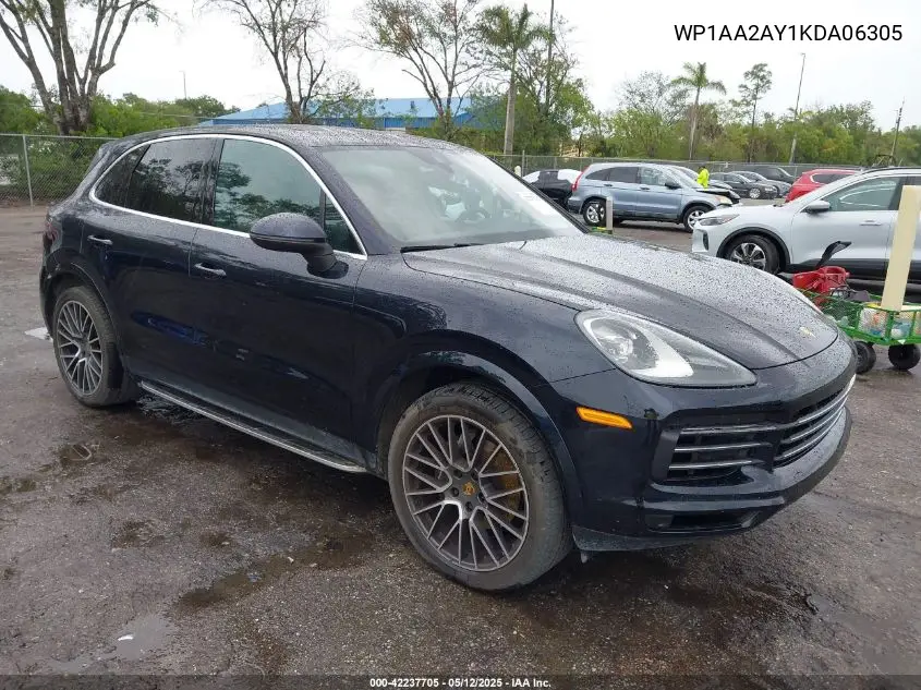 2019 Porsche Cayenne VIN: WP1AA2AY1KDA06305 Lot: 42237705