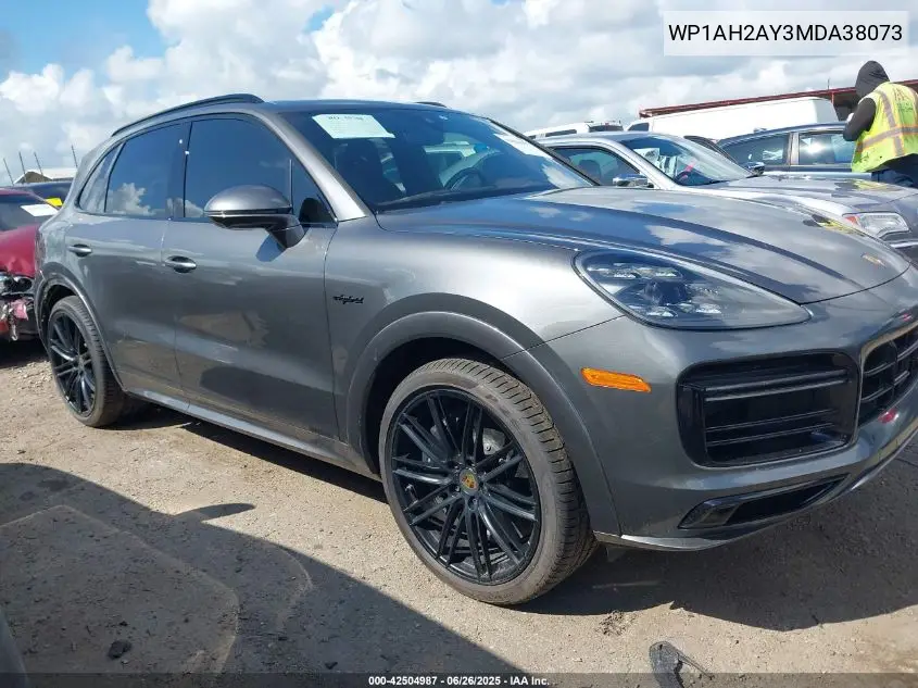 2021 Porsche Cayenne E-Hybrid Turbo S VIN: WP1AH2AY3MDA38073 Lot: 42504987