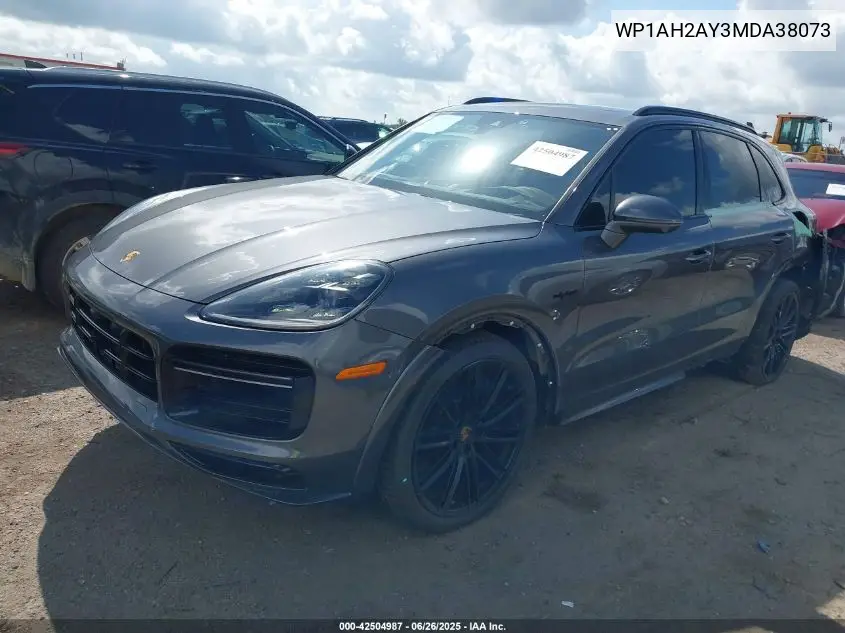 2021 Porsche Cayenne E-Hybrid Turbo S VIN: WP1AH2AY3MDA38073 Lot: 42504987