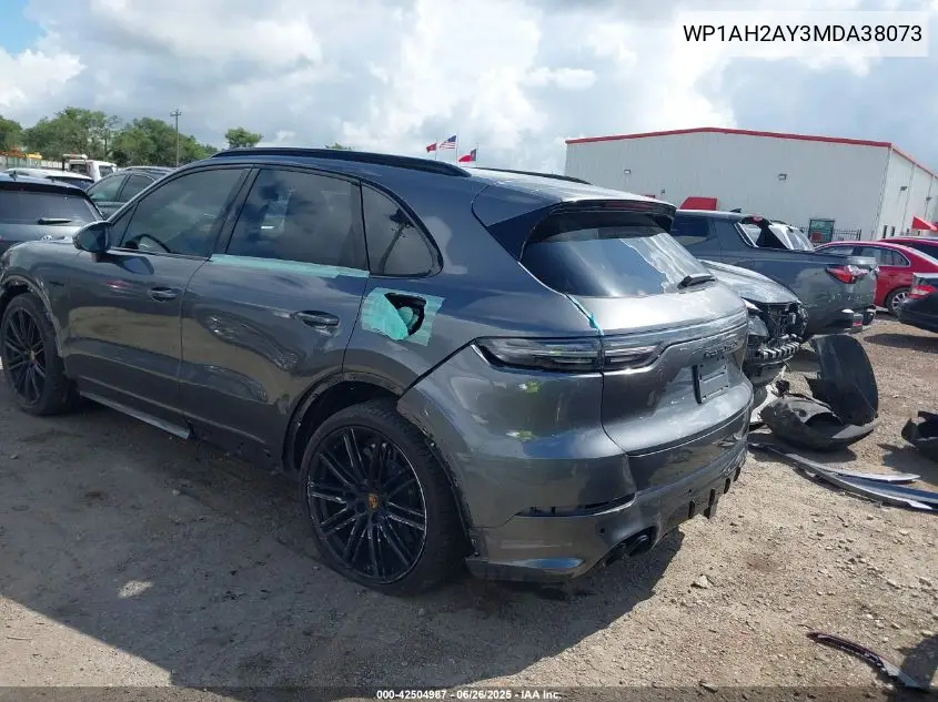 2021 Porsche Cayenne E-Hybrid Turbo S VIN: WP1AH2AY3MDA38073 Lot: 42504987