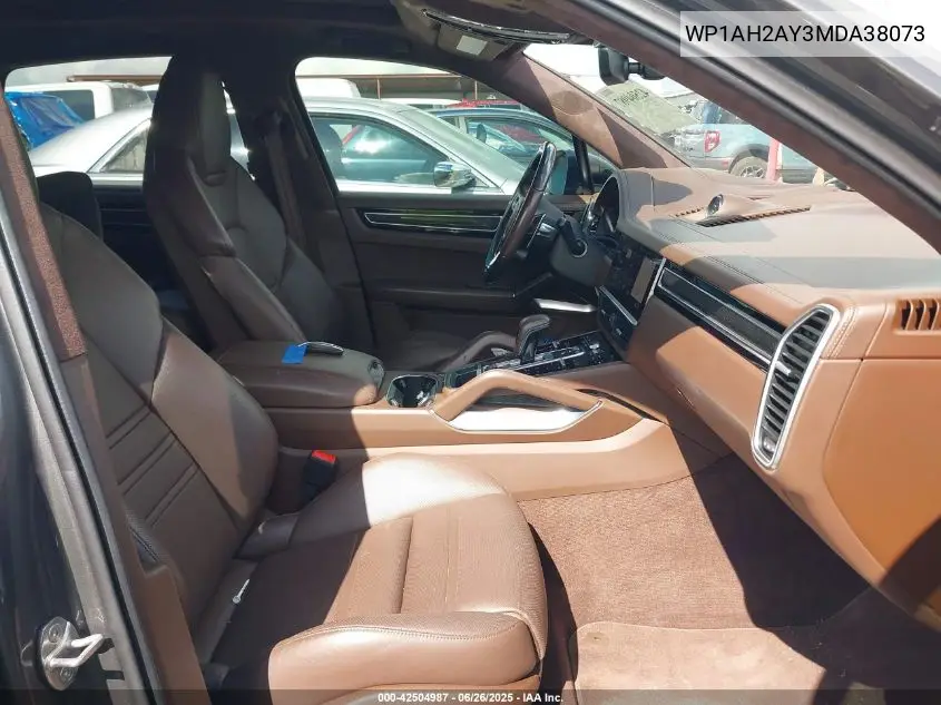 2021 Porsche Cayenne E-Hybrid Turbo S VIN: WP1AH2AY3MDA38073 Lot: 42504987