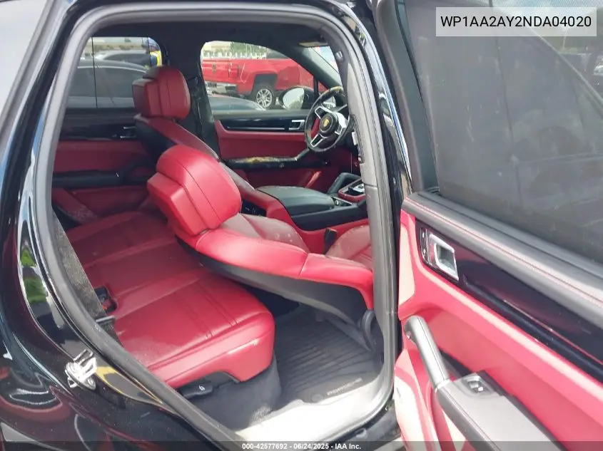 2022 Porsche Cayenne Platinum Edition VIN: WP1AA2AY2NDA04020 Lot: 42577692