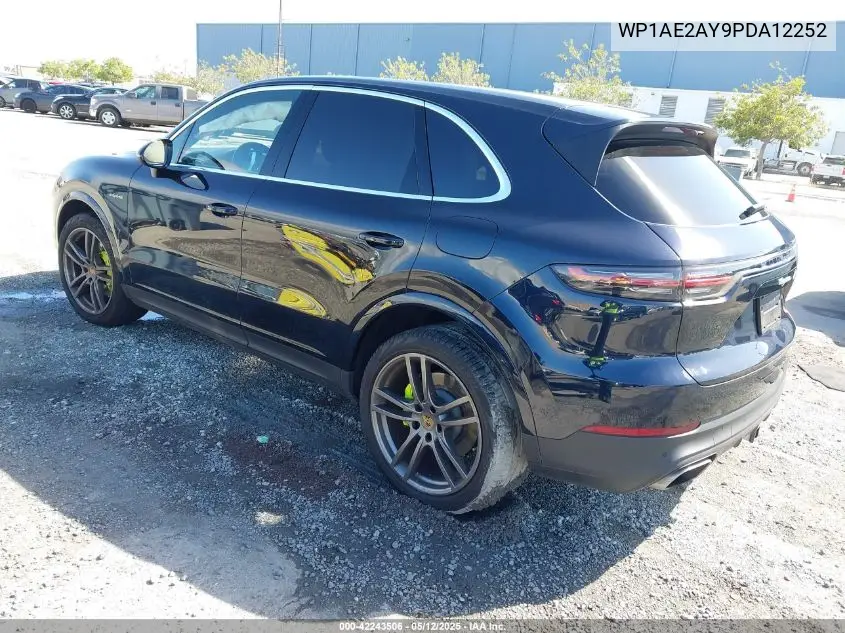 2023 Porsche Cayenne E-Hybrid Platinum Edition VIN: WP1AE2AY9PDA12252 Lot: 42243506