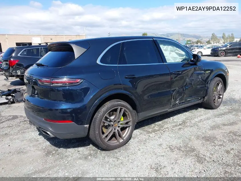 2023 Porsche Cayenne E-Hybrid Platinum Edition VIN: WP1AE2AY9PDA12252 Lot: 42243506