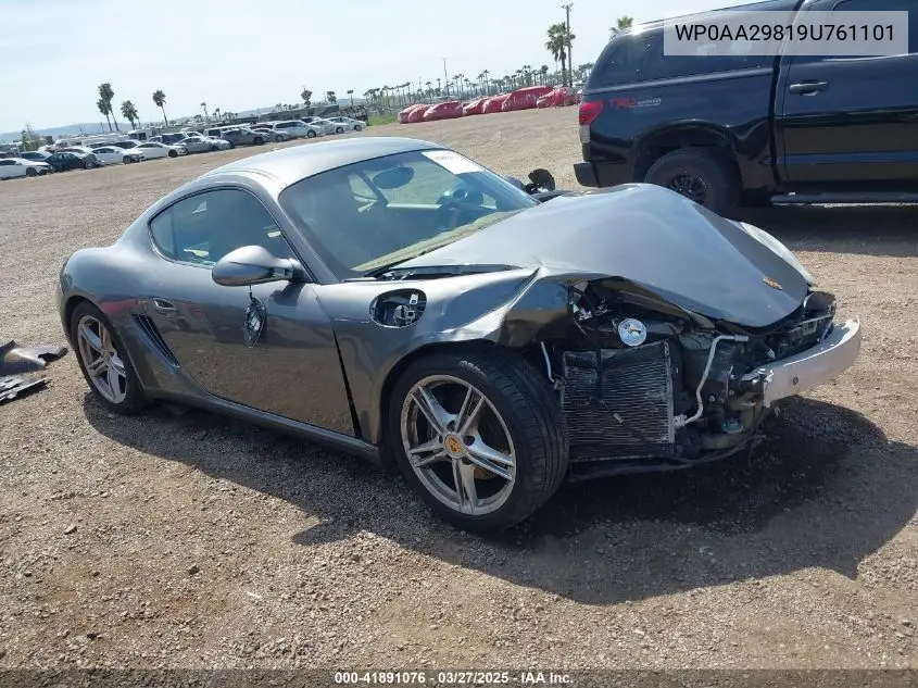 2009 Porsche Cayman VIN: WP0AA29819U761101 Lot: 41891076