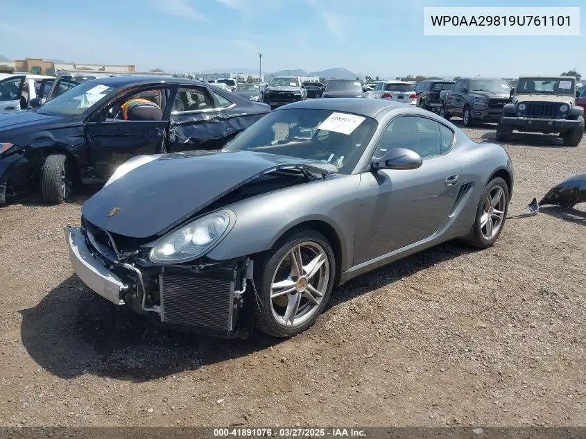 2009 Porsche Cayman VIN: WP0AA29819U761101 Lot: 41891076