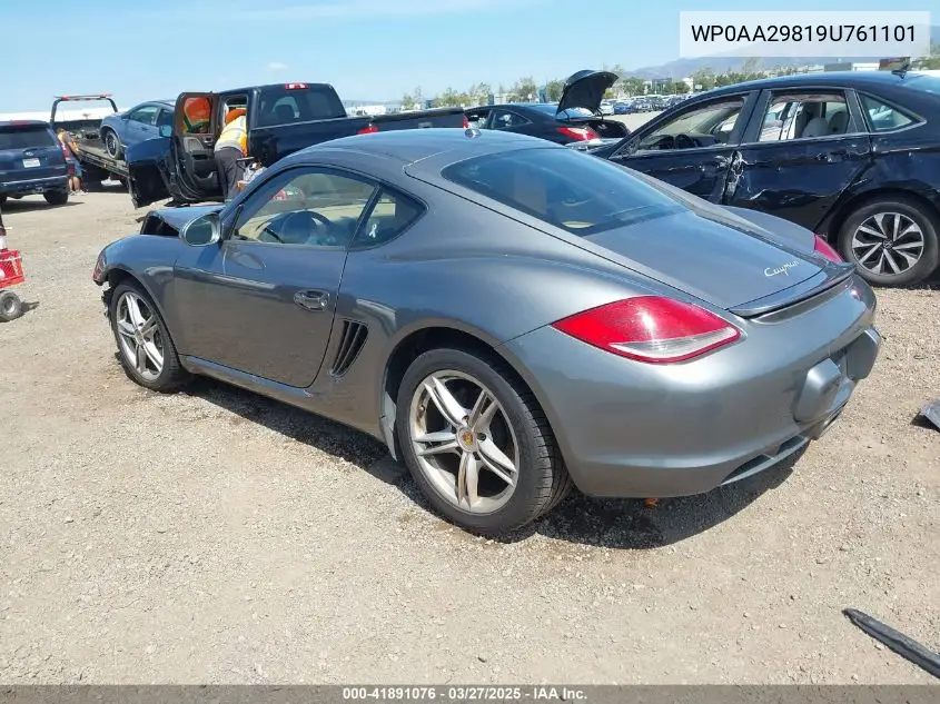 2009 Porsche Cayman VIN: WP0AA29819U761101 Lot: 41891076