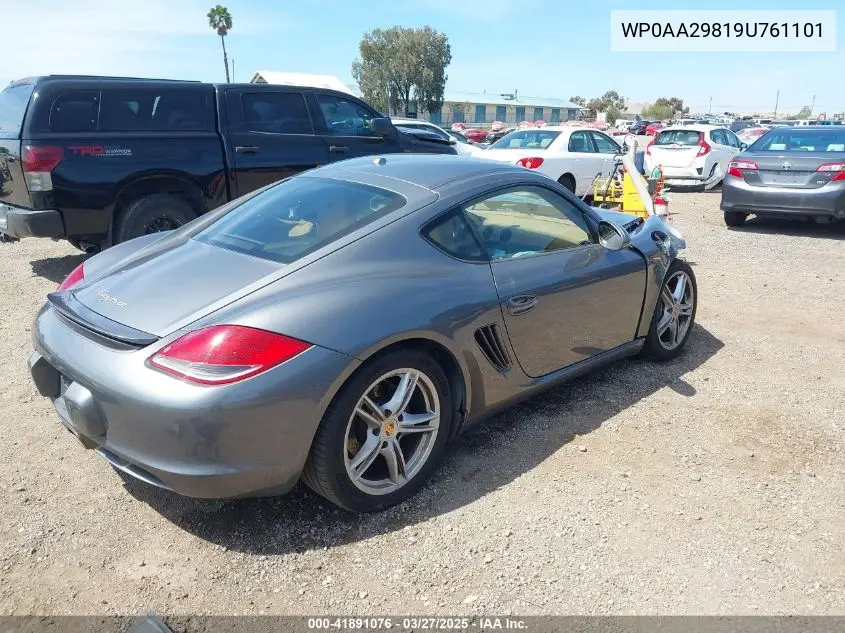 2009 Porsche Cayman VIN: WP0AA29819U761101 Lot: 41891076