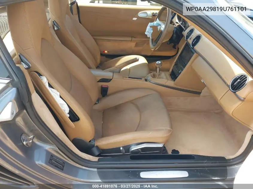 2009 Porsche Cayman VIN: WP0AA29819U761101 Lot: 41891076