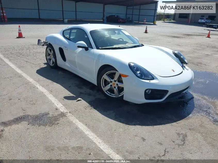 2015 Porsche Cayman VIN: WP0AA2A86FK163282 Lot: 42001118