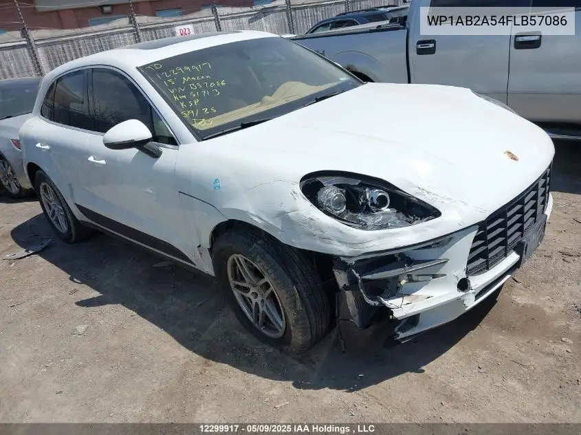 2015 Porsche Macan S VIN: WP1AB2A54FLB57086 Lot: 12299917