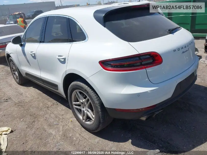 2015 Porsche Macan S VIN: WP1AB2A54FLB57086 Lot: 12299917