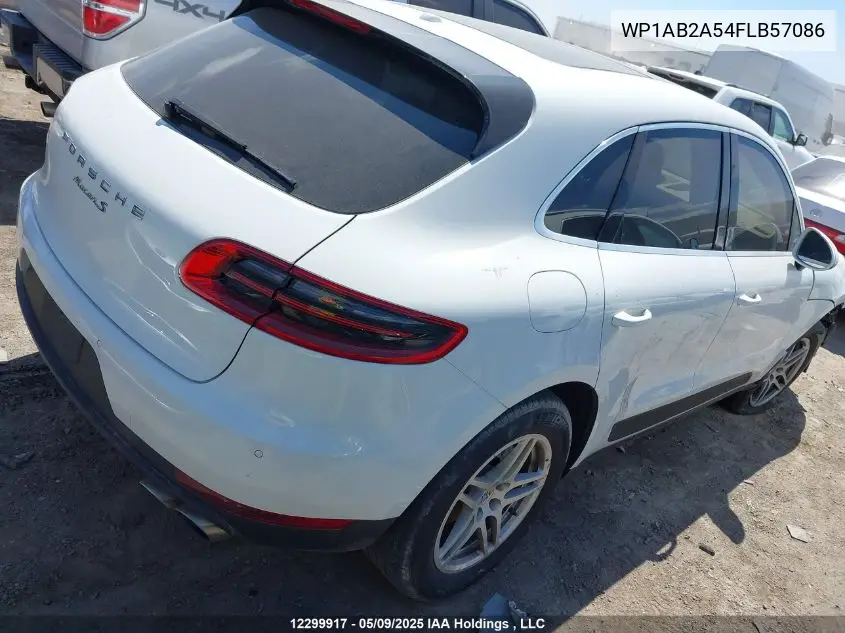 2015 Porsche Macan S VIN: WP1AB2A54FLB57086 Lot: 12299917
