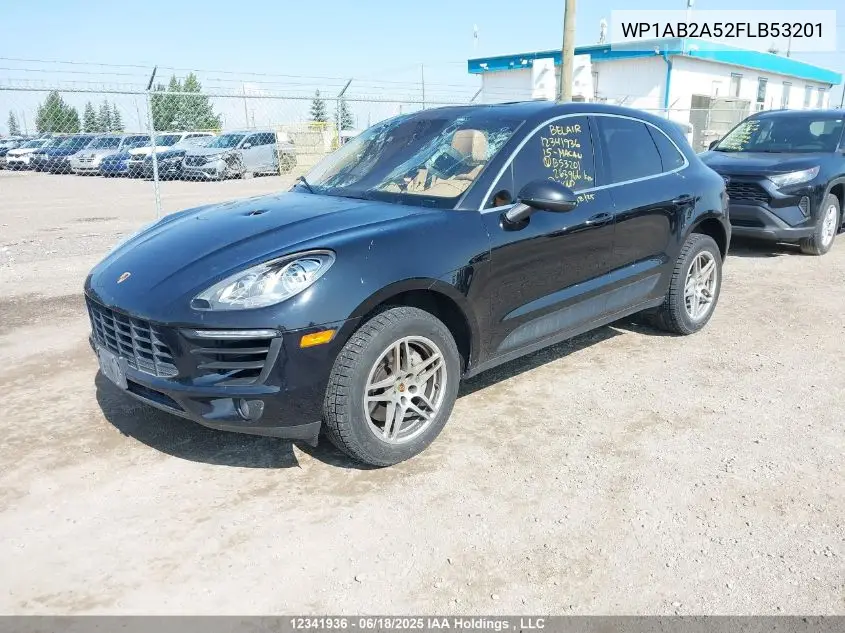 2015 Porsche Macan S VIN: WP1AB2A52FLB53201 Lot: 12341936
