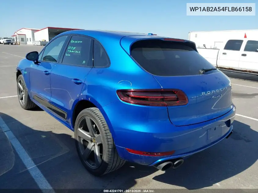 2015 Porsche Macan S VIN: WP1AB2A54FLB66158 Lot: 42241701