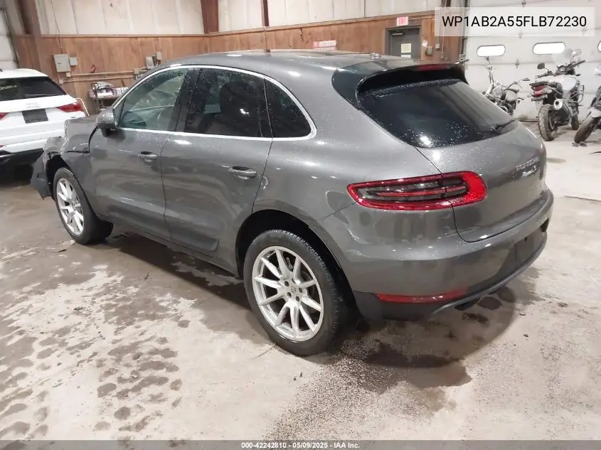 2015 Porsche Macan S VIN: WP1AB2A55FLB72230 Lot: 42242810