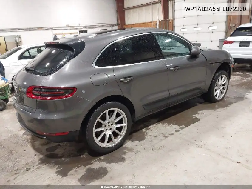 2015 Porsche Macan S VIN: WP1AB2A55FLB72230 Lot: 42242810