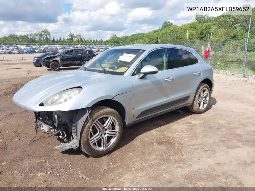 2015 Porsche Macan S VIN: WP1AB2A5XFLB59652 Lot: 42626960