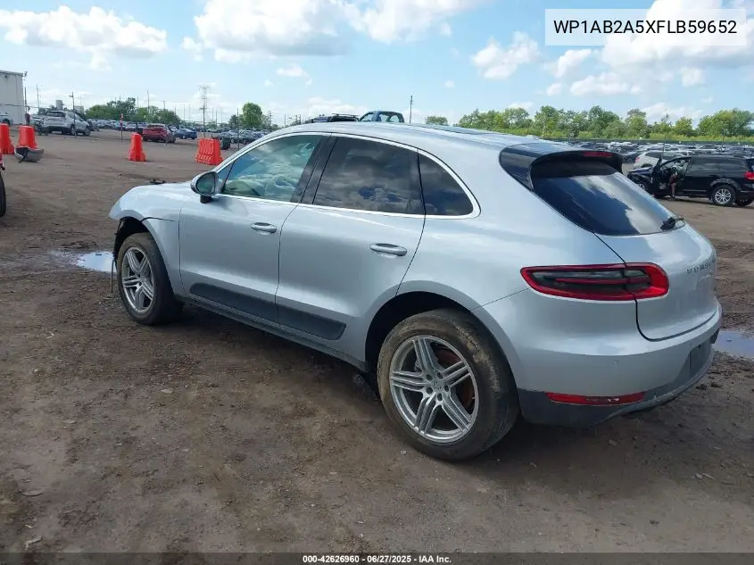 2015 Porsche Macan S VIN: WP1AB2A5XFLB59652 Lot: 42626960