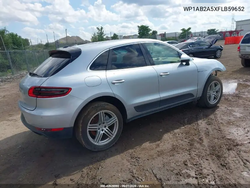 2015 Porsche Macan S VIN: WP1AB2A5XFLB59652 Lot: 42626960