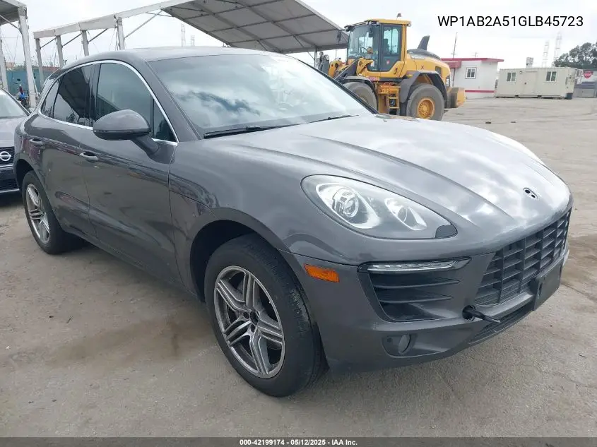 2016 Porsche Macan S VIN: WP1AB2A51GLB45723 Lot: 42199174