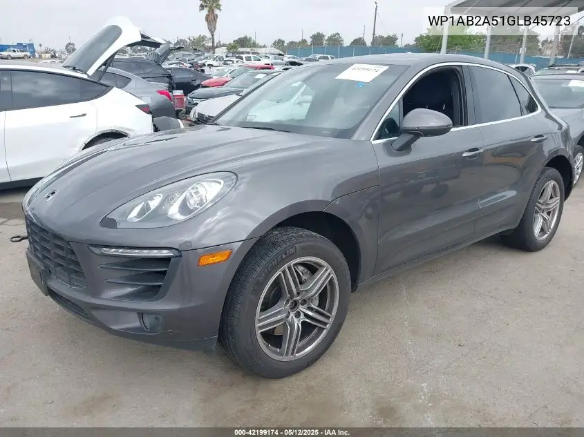 2016 Porsche Macan S VIN: WP1AB2A51GLB45723 Lot: 42199174