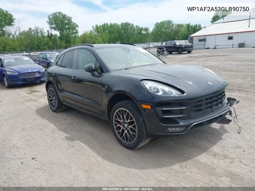 2016 Porsche Macan Turbo VIN: WP1AF2A53GLB90750 Lot: 42222812
