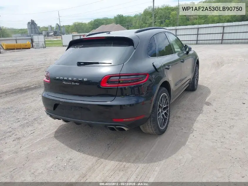 2016 Porsche Macan Turbo VIN: WP1AF2A53GLB90750 Lot: 42222812