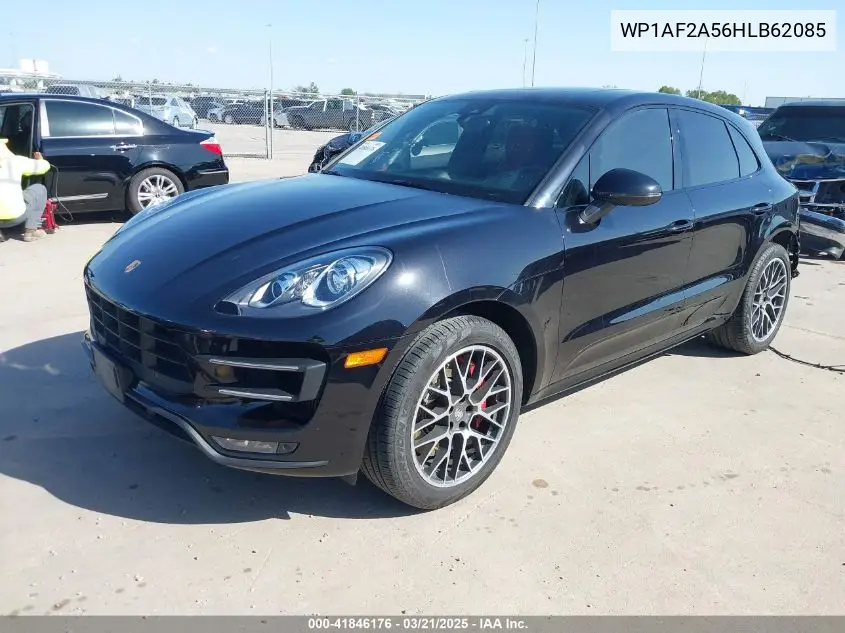 2017 Porsche Macan Turbo W/Performance Package VIN: WP1AF2A56HLB62085 Lot: 41846176
