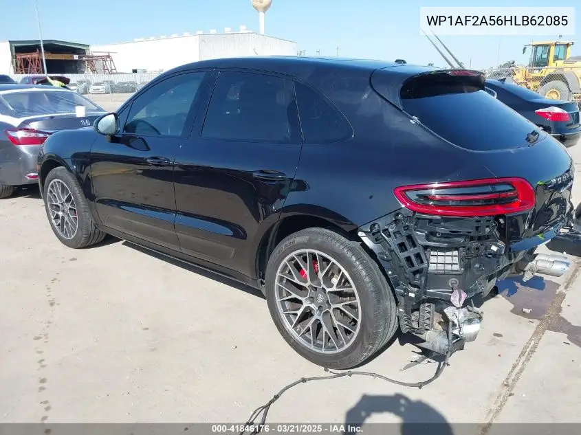 2017 Porsche Macan Turbo W/Performance Package VIN: WP1AF2A56HLB62085 Lot: 41846176